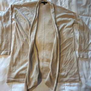 Ann Taylor Merino Wool Blend Open Cardigan Sweater Women Size Small